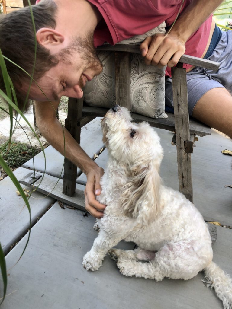 Toby with us